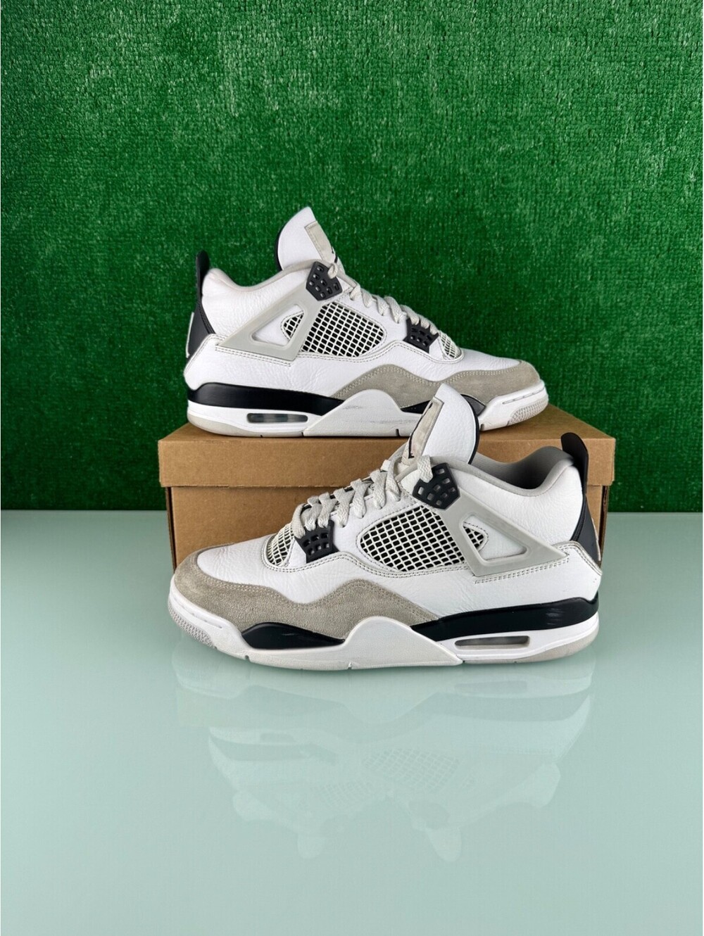 Size 11 - Jordan 4 Retro Mid Military Black - Picture 2 of 9